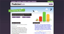 Desktop Screenshot of predictionbook.com